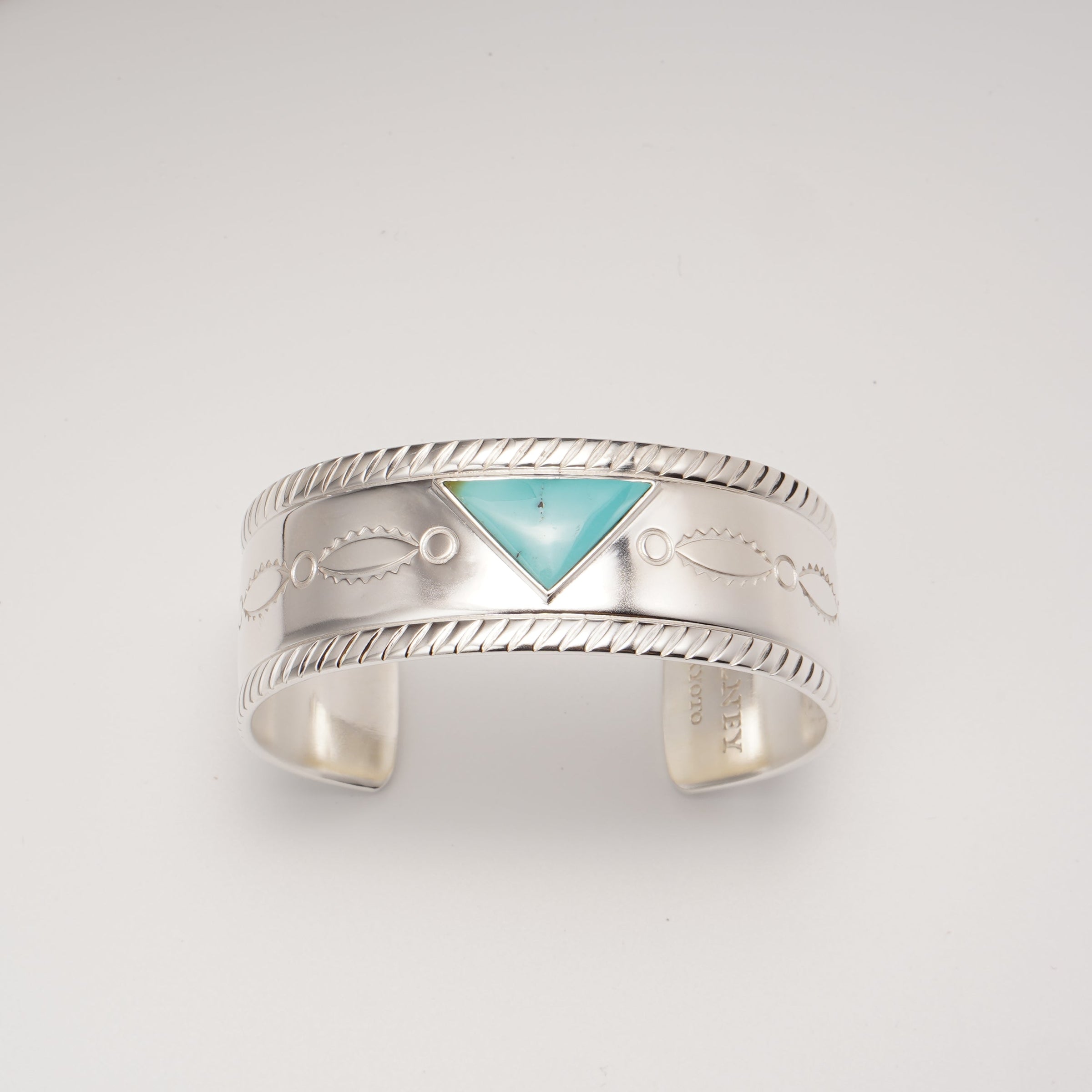 Silver turquoise bracelet