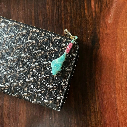 Volney turquoise bag charm #32