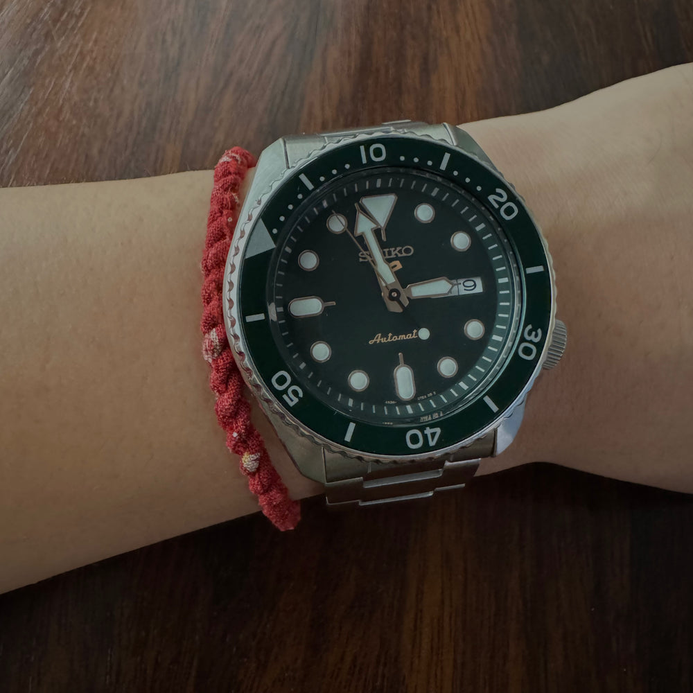 Volney 910 braided bracelet red