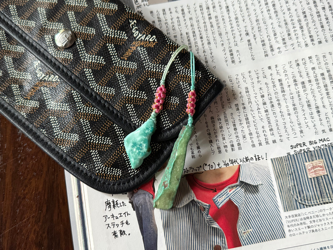Volney turquoise bag charm #54