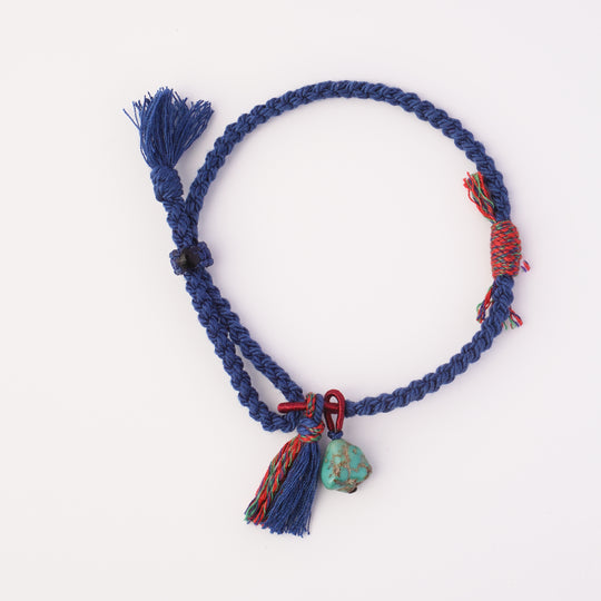 Volney 76 Rope bracelet with organic turquoise