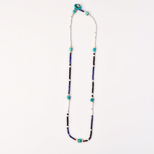 Volney 7051 tube beads necklace