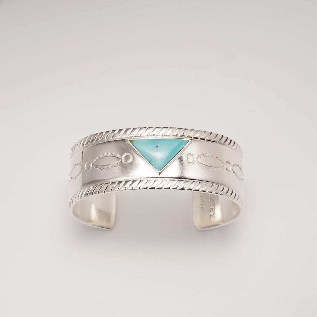 Volney Navajo turquoise silver bracelet #226