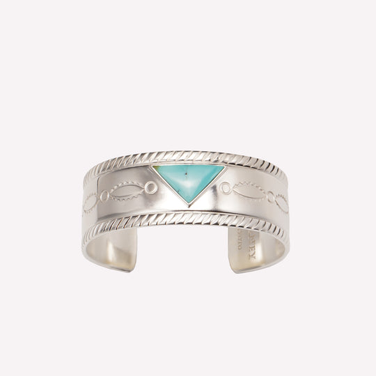 Volney Navajo turquoise silver bracelet #226