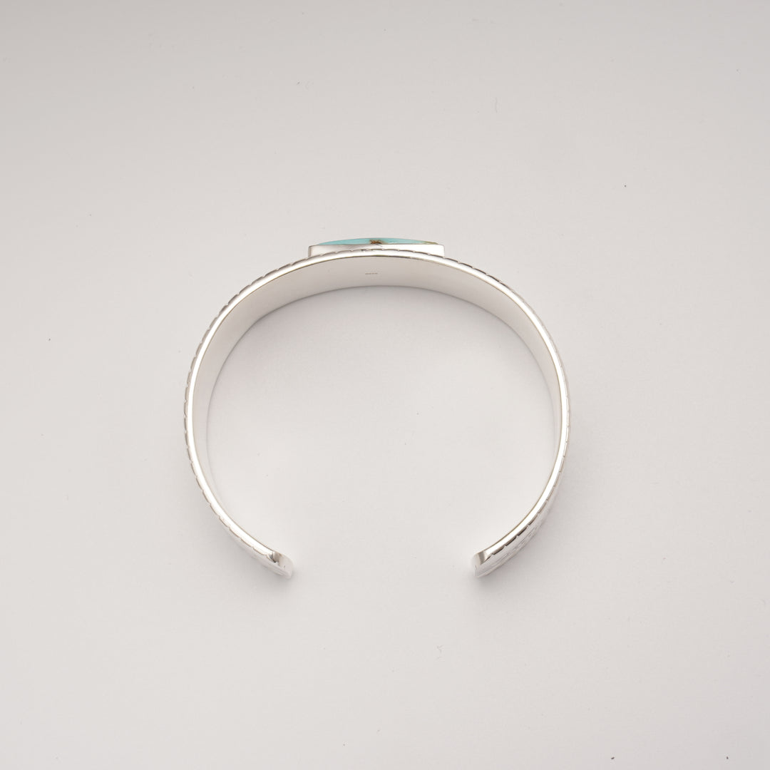Volney Navajo turquoise silver bracelet #226