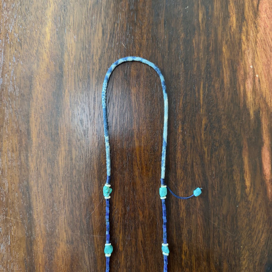 Volney 52 turquoise cloth necklace