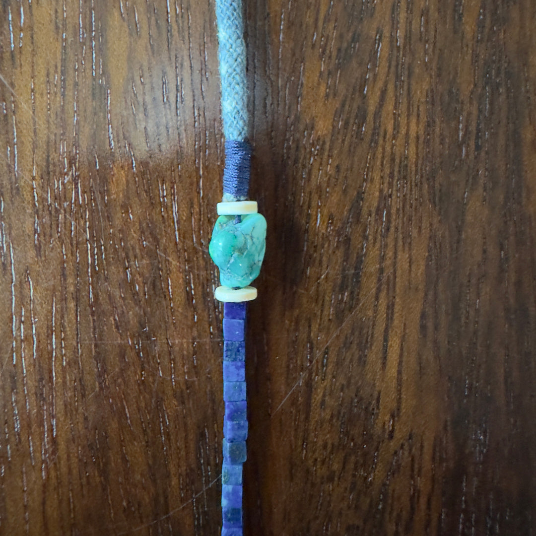Volney 52 turquoise cloth necklace