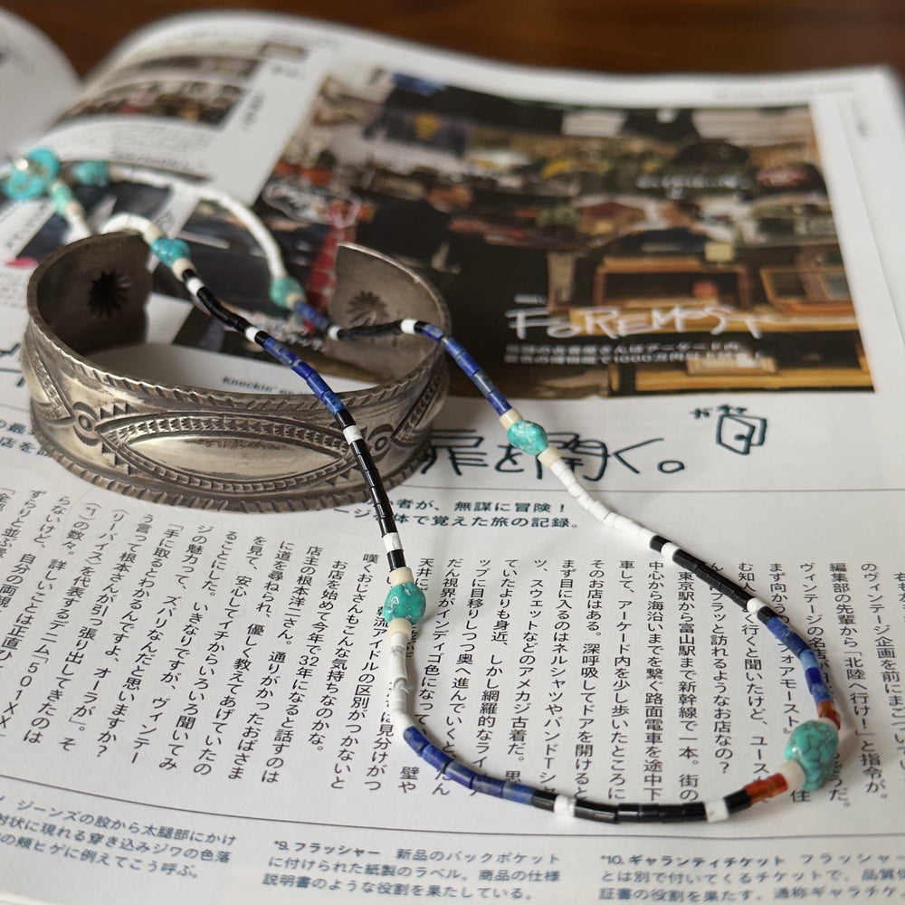 Volney 7051 tube beads necklace