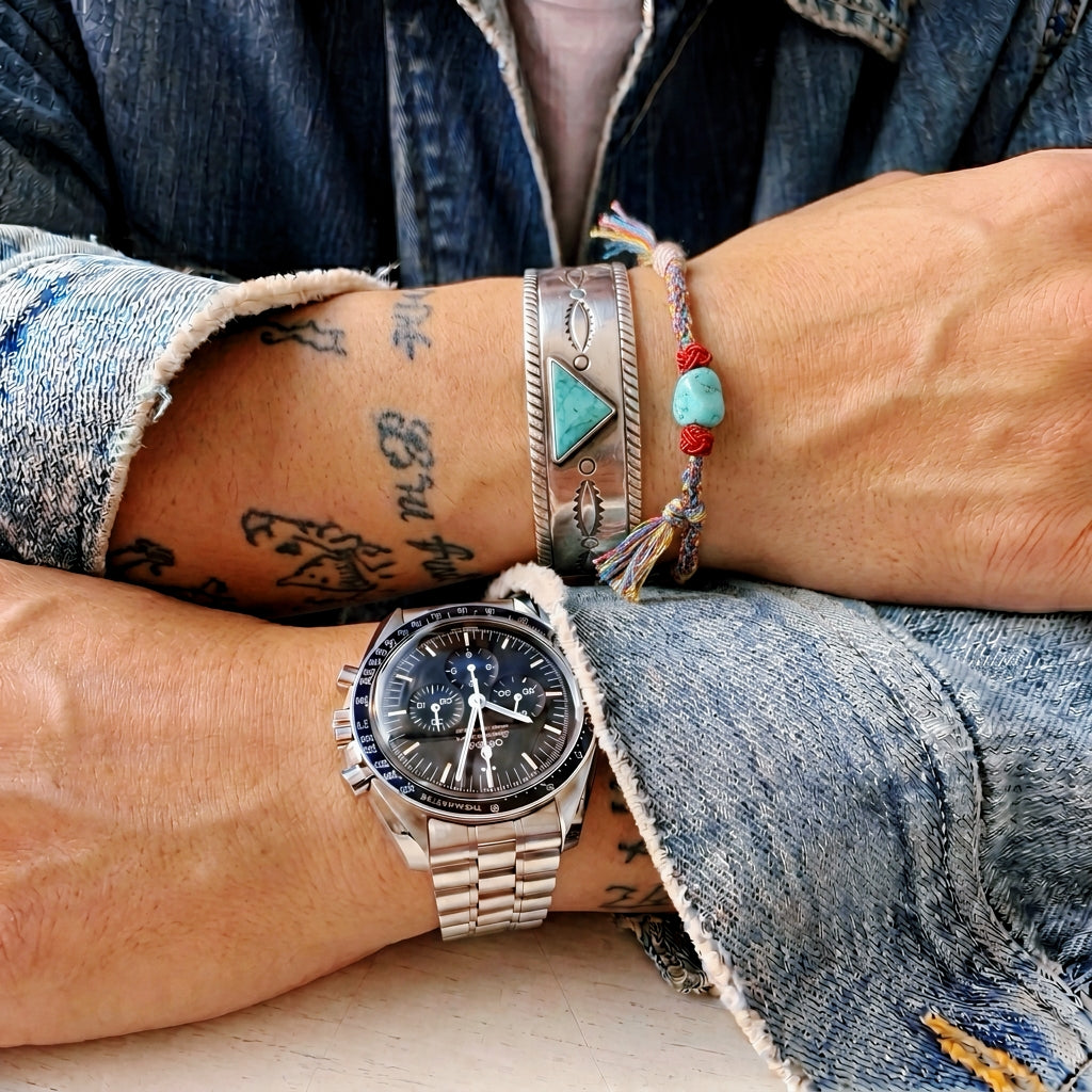Volney Navajo turquoise silver bracelet #226