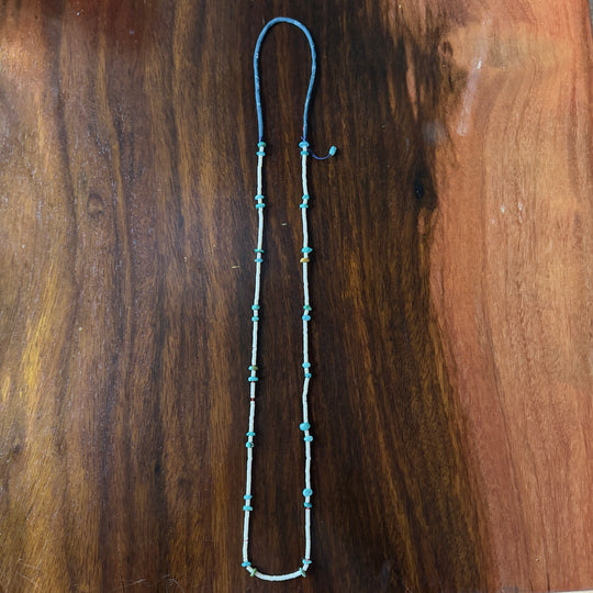 Volney 776 turquoise cloth necklace cyan