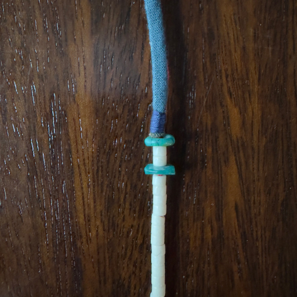 Volney 776 turquoise cloth necklace cyan