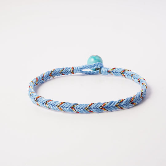 Volney 990 braided bracelet light blue