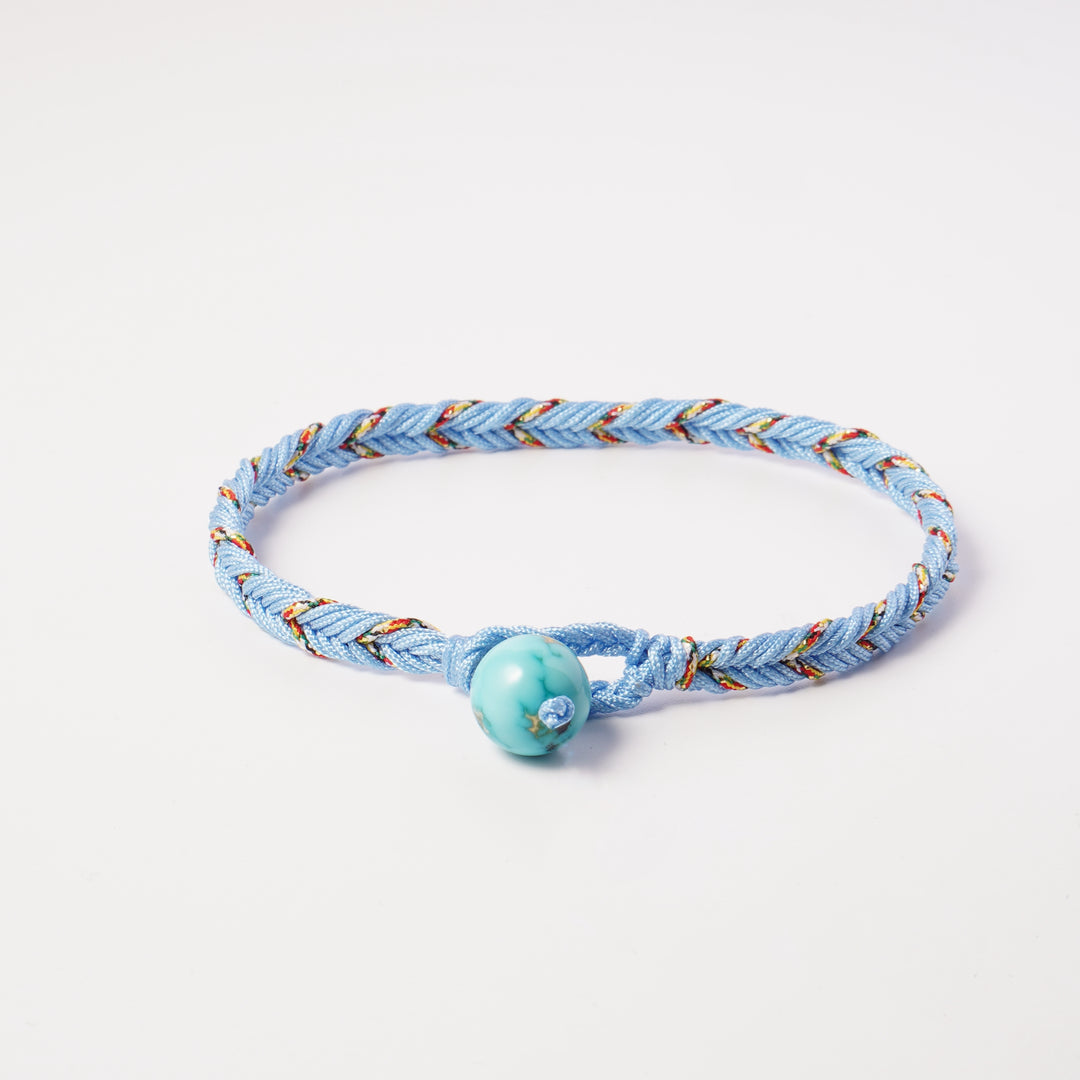 Volney 990 braided bracelet light blue