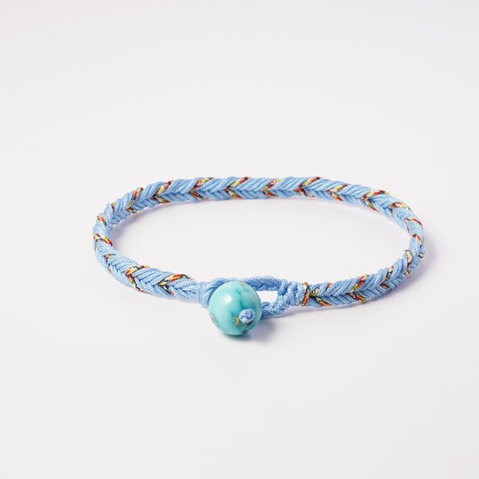 Volney 990 braided bracelet light blue