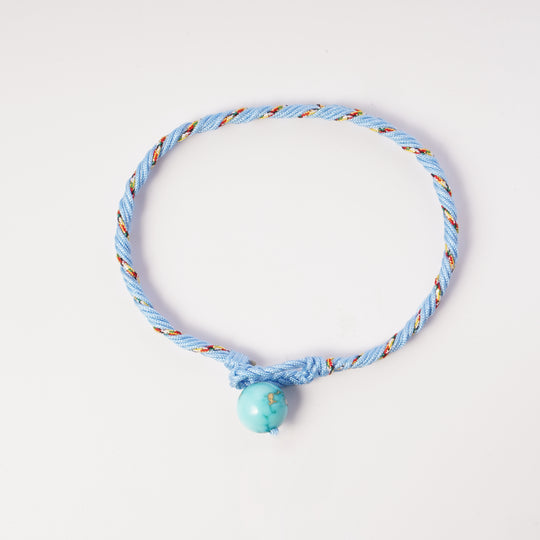 Volney 990 braided bracelet light blue