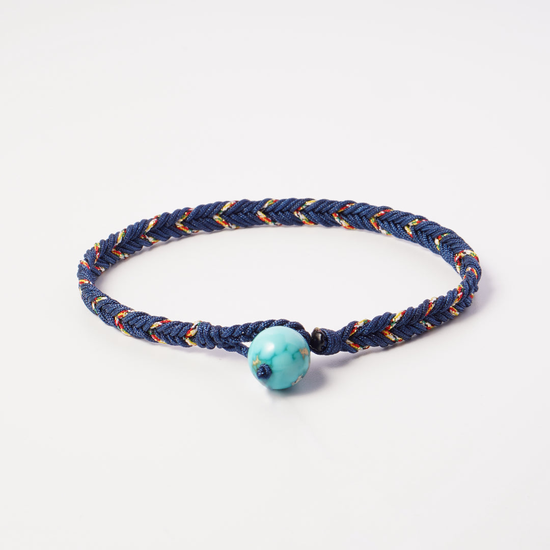 Volney 990 braided bracelet navy blue