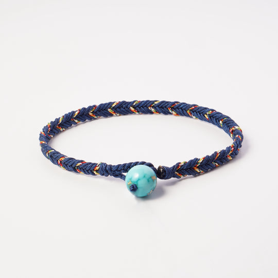 Volney 990 braided bracelet navy blue